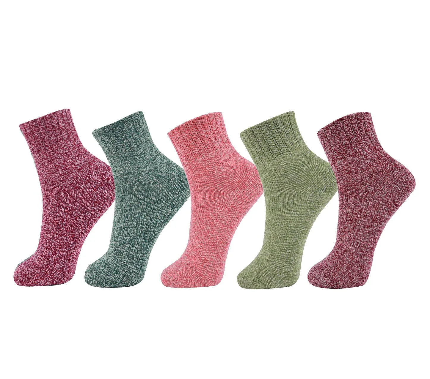 5 Pairs Fun Colorful Wool Warm Socks Christmas Gifts 5Pack