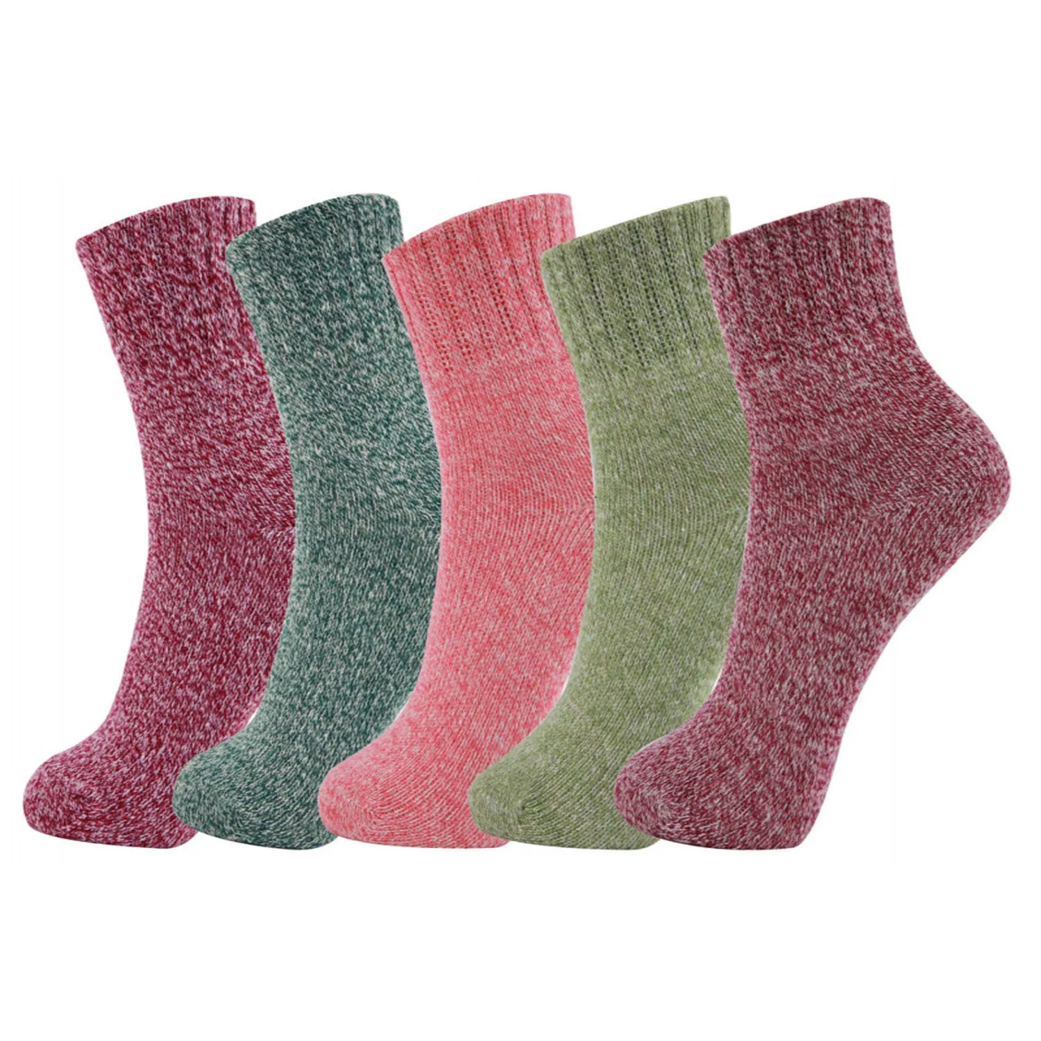 5 Pairs Fun Colorful Wool Warm Socks Christmas Gifts 5Pack