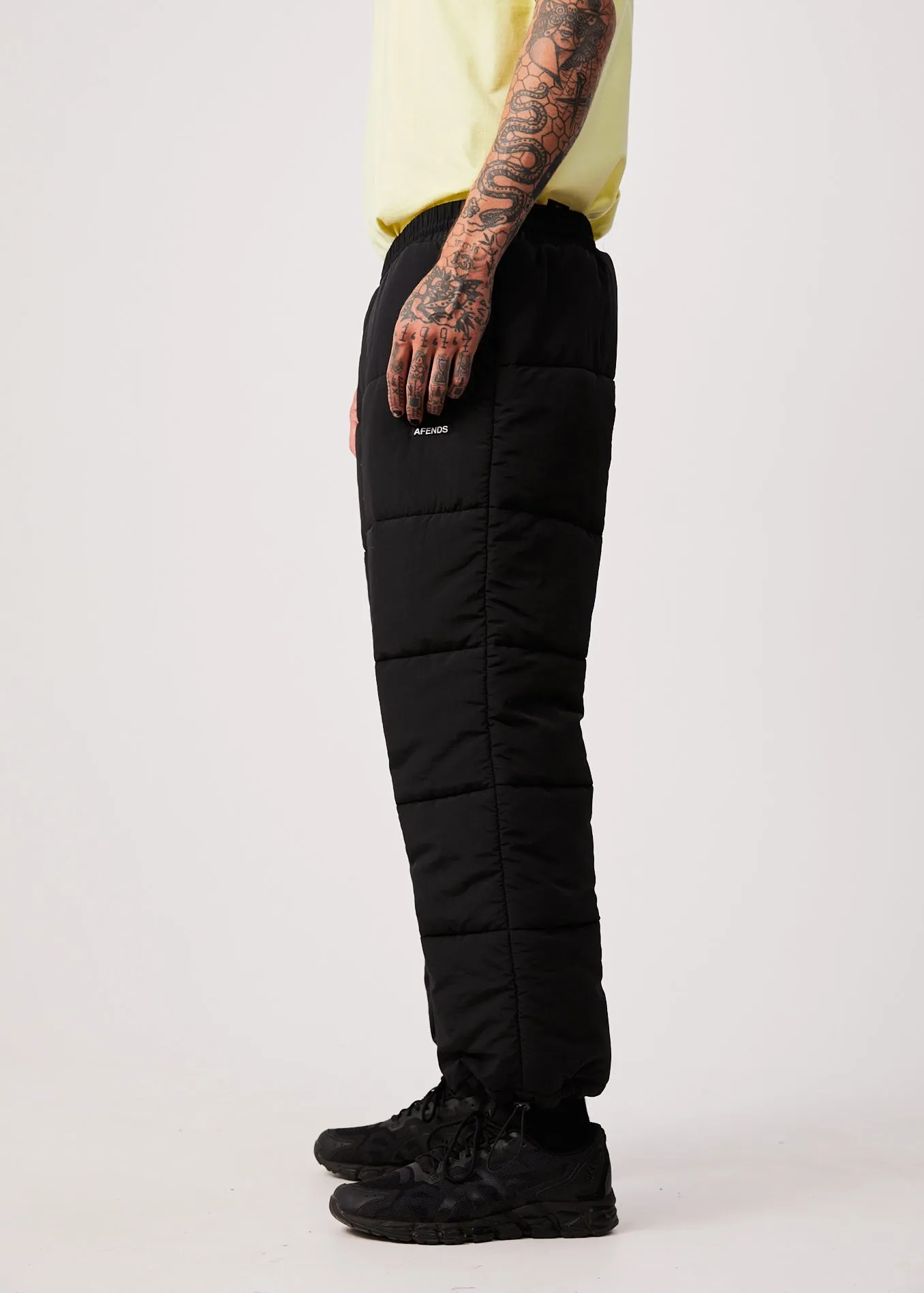 AFENDS Unisex Pala - Unisex Puffer Pants - Black