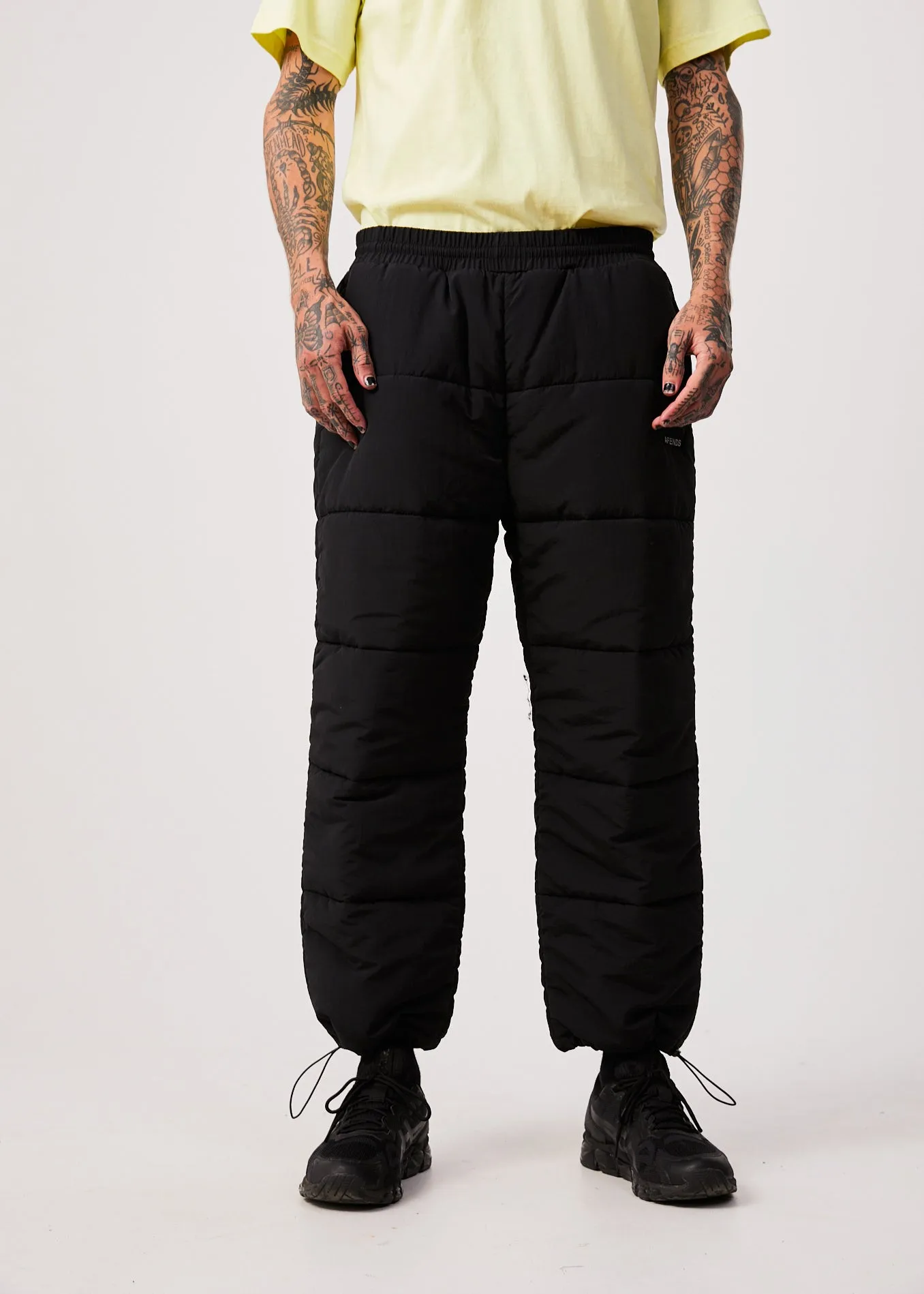 AFENDS Unisex Pala - Unisex Puffer Pants - Black