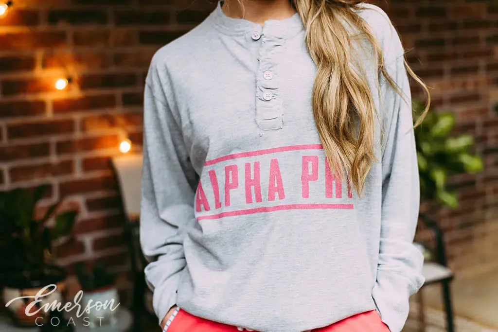 Alpha Phi PR Thermal Henley