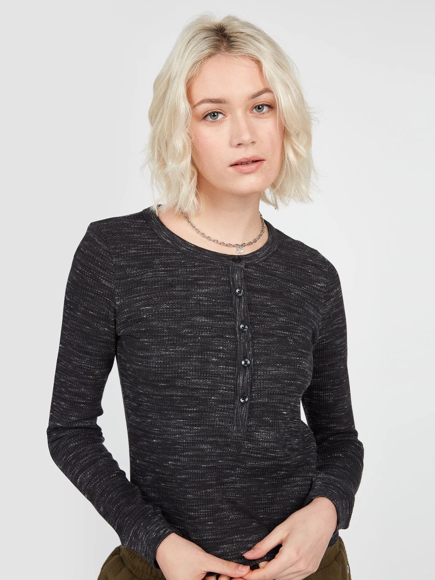 Apres Stone Long Sleeve Shirt - Black