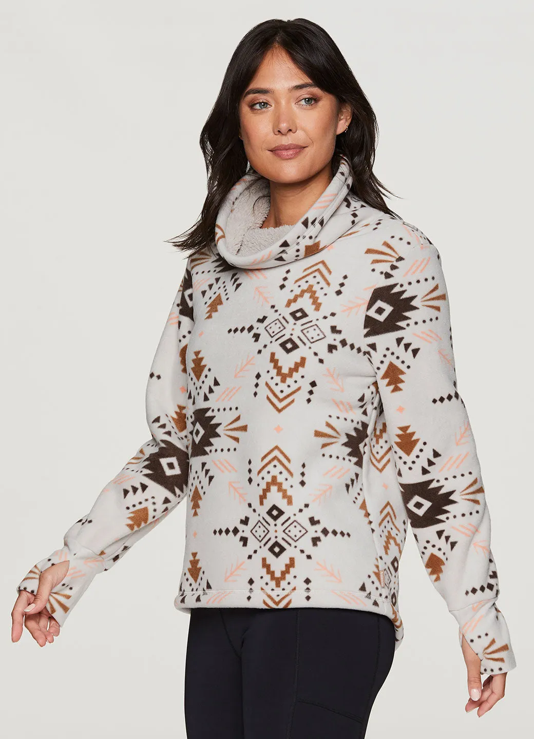 Aurora Sherpa Lined Aztec Sweatshirt