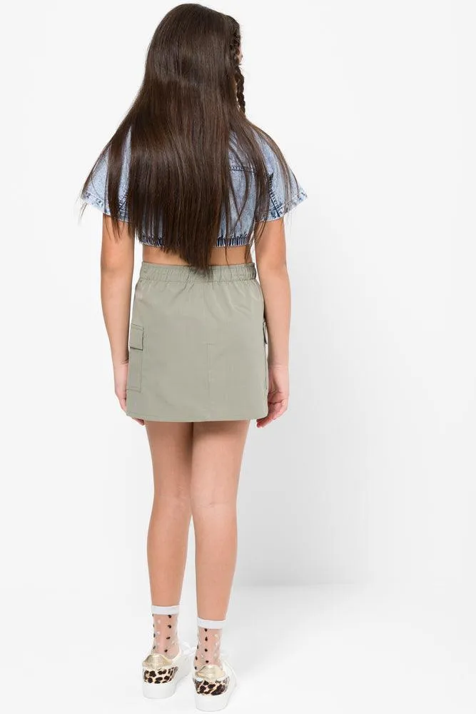 Cargo Skirt Vetiver Green