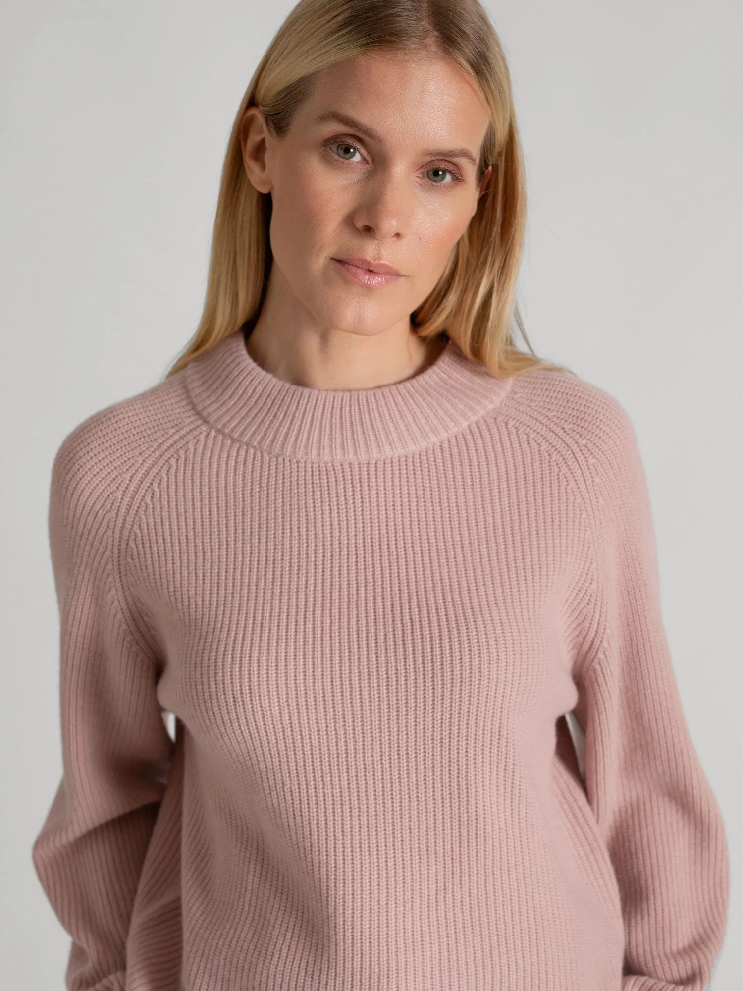 Cashmere sweater "Idun" - rose glow