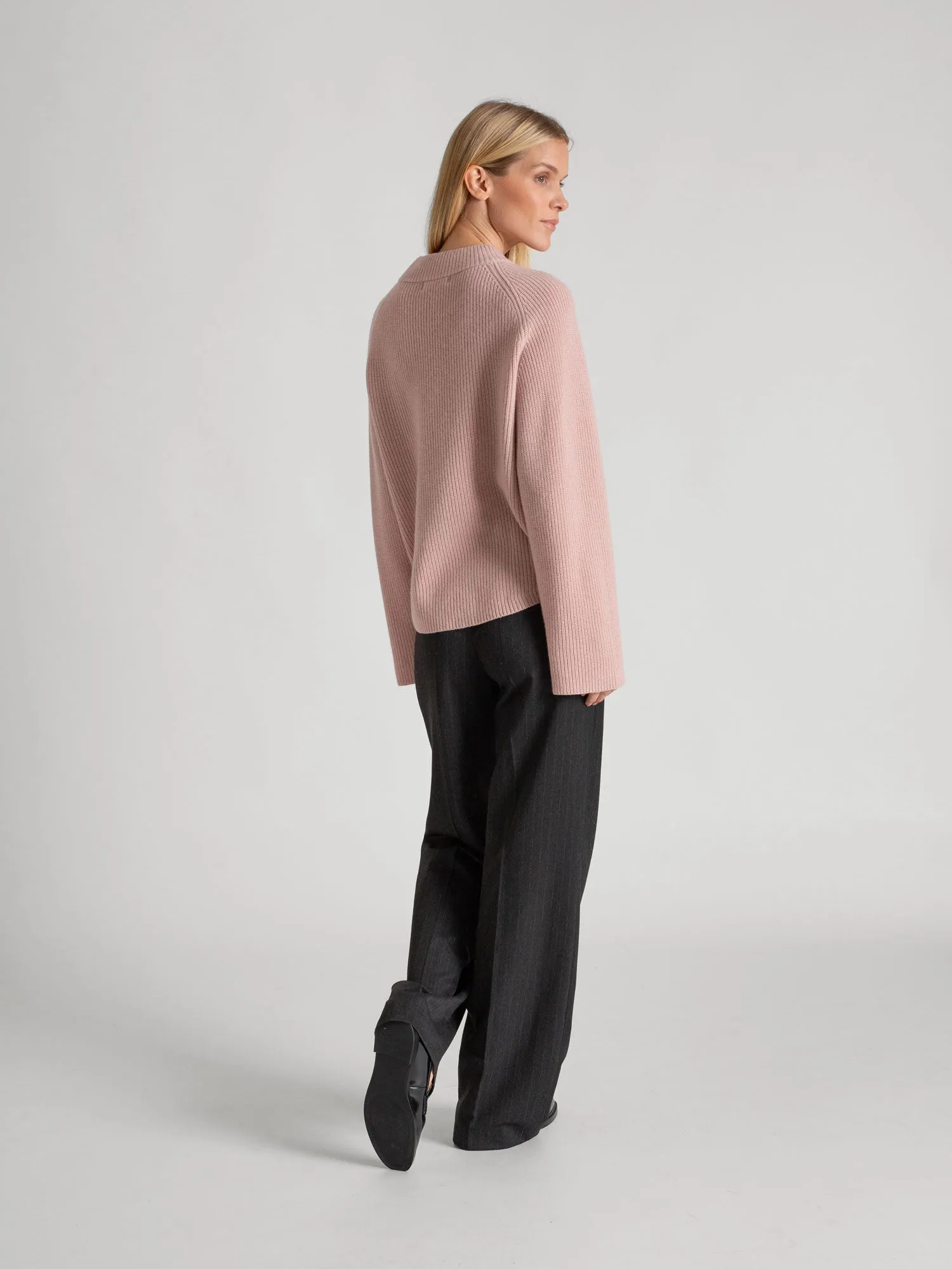 Cashmere sweater "Idun" - rose glow