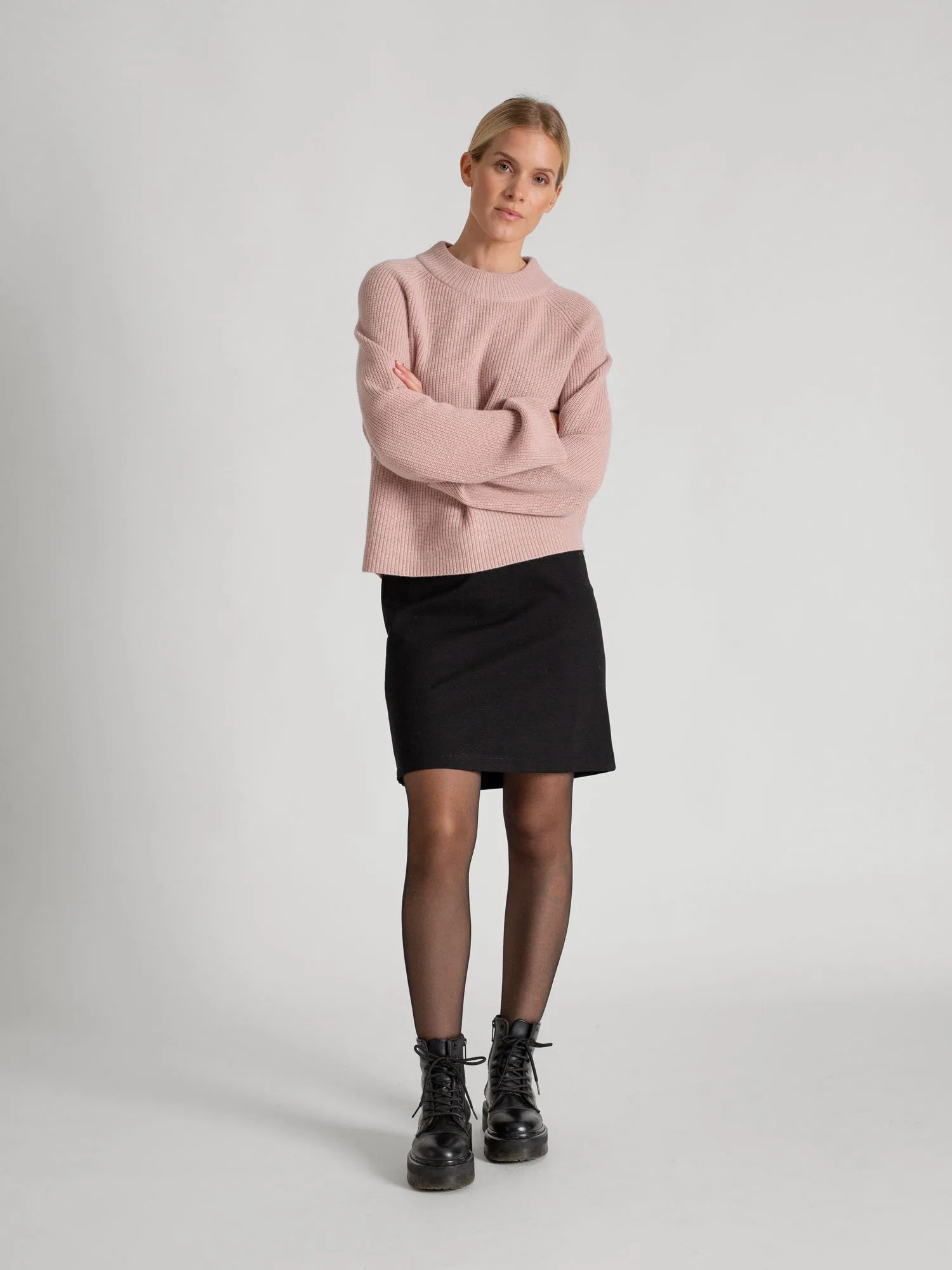 Cashmere sweater "Idun" - rose glow