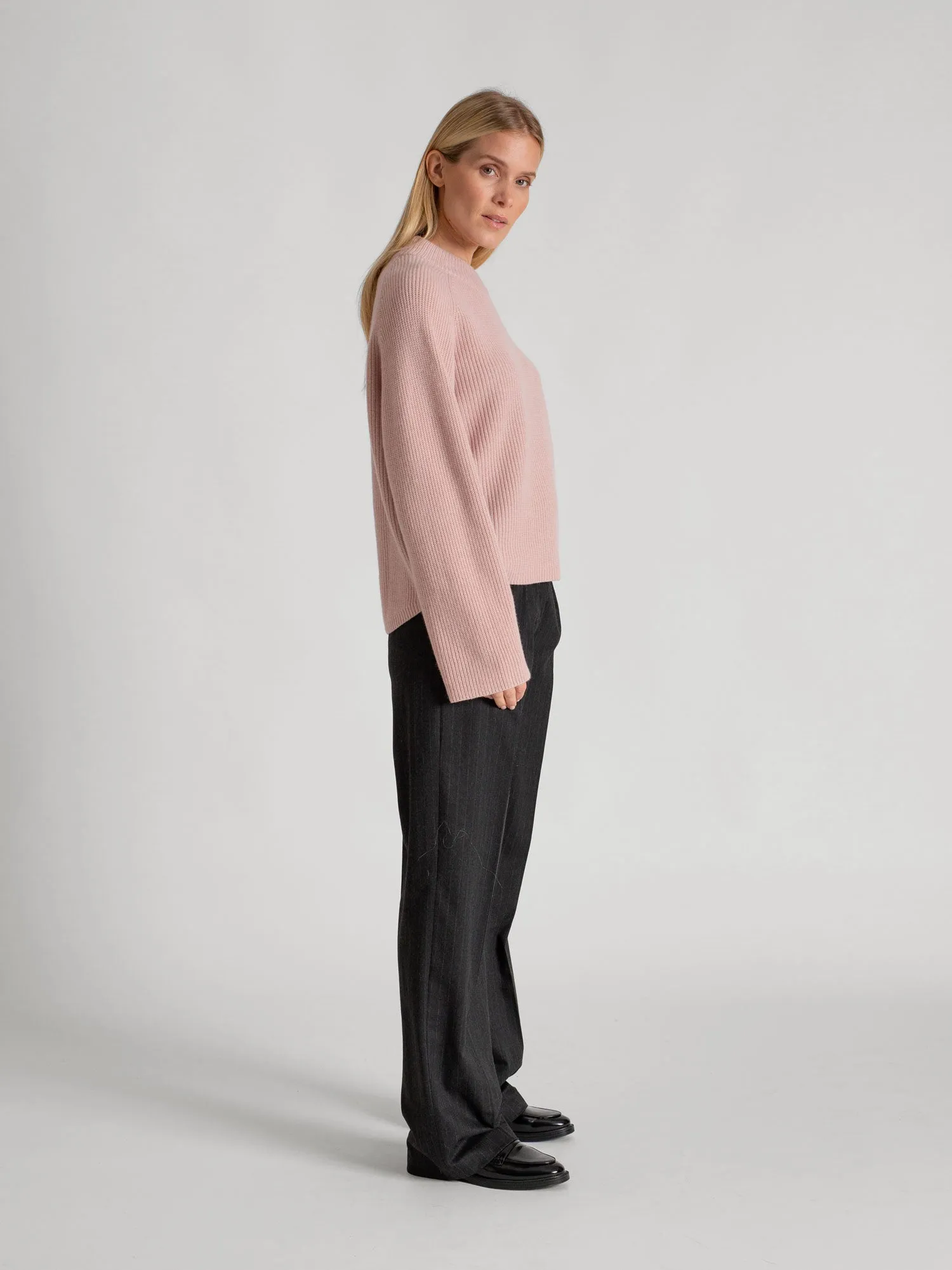 Cashmere sweater "Idun" - rose glow