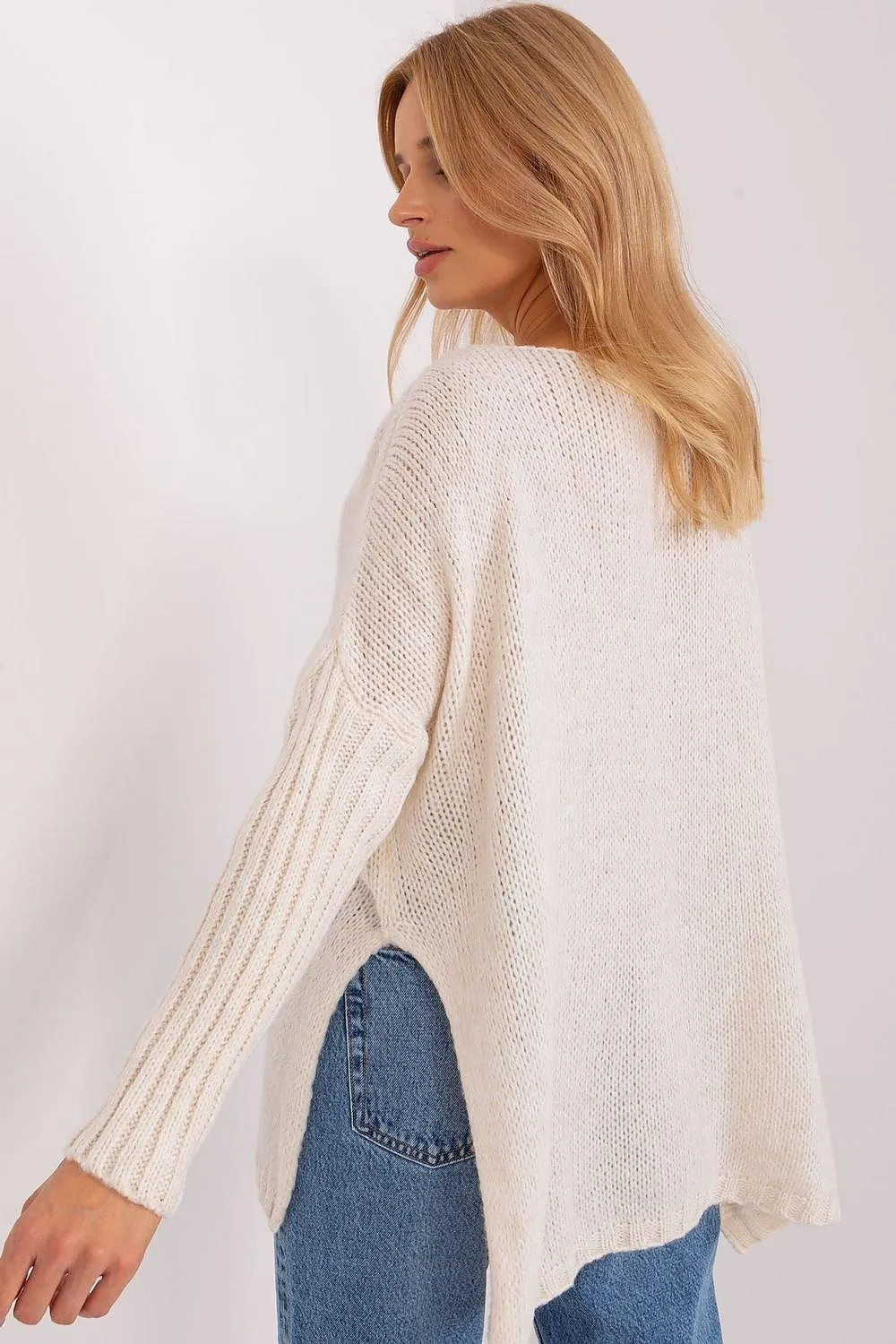 Chic Boat Neck Pullover Sweater for Women