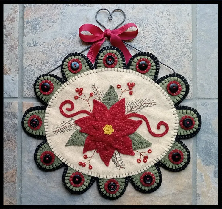 Christmas Eve Wool Applique