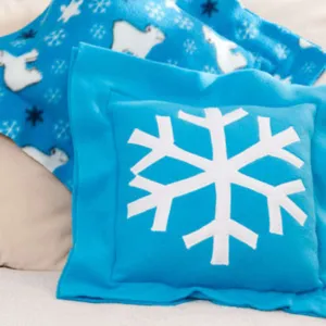 Coats & Clark Sewing Snowflake Fleece Pillow