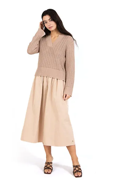 Coster Copenhagen Open Knit Sweater Beige