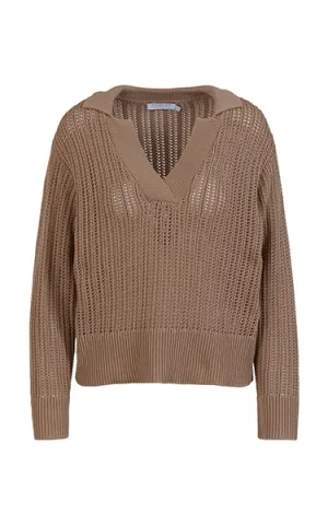 Coster Copenhagen Open Knit Sweater Beige