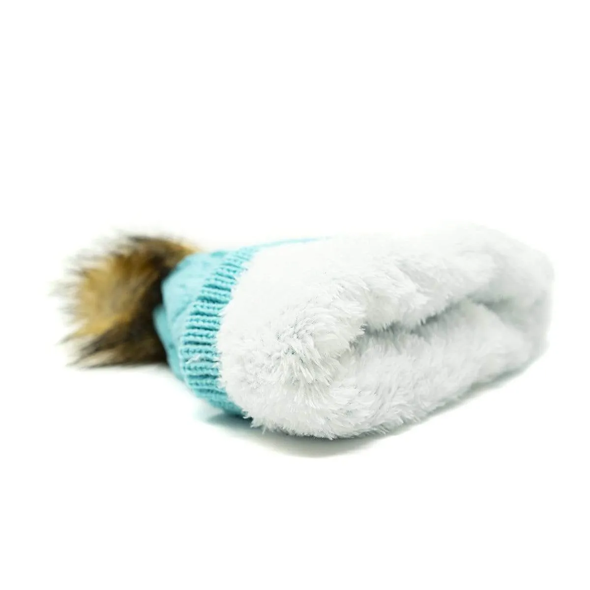 Cozy Pom Beanie - Seafoam Green