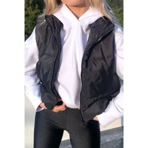 Cropped Puffer Gilet