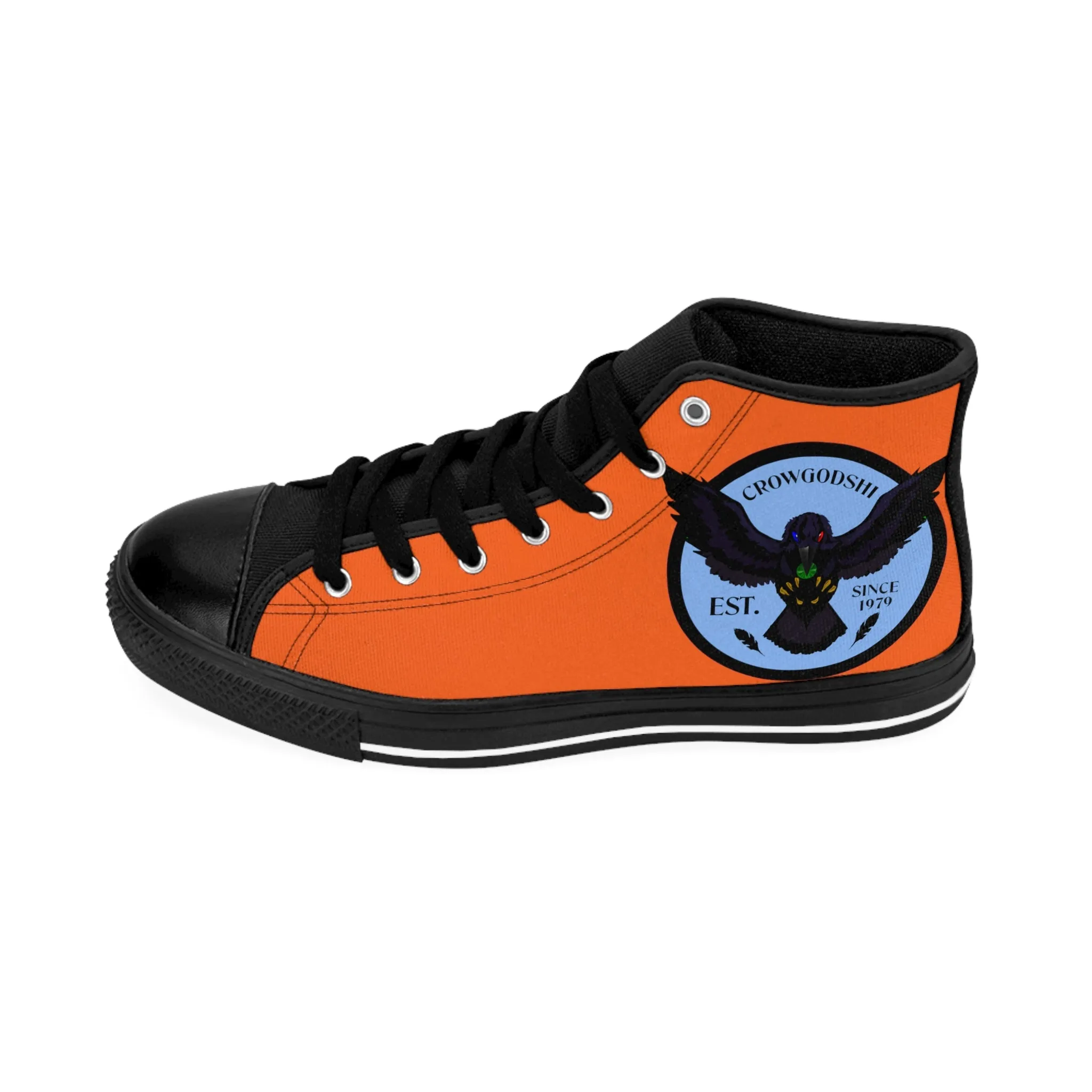 Crowgodshi 2nd Gen. High-Tops, CAROLINA BLUE LOGO