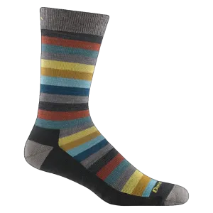 Darn Tough® Mens Merlin Stripe (Charcoal) Crew Lightweight Lifestyle Socks 6113