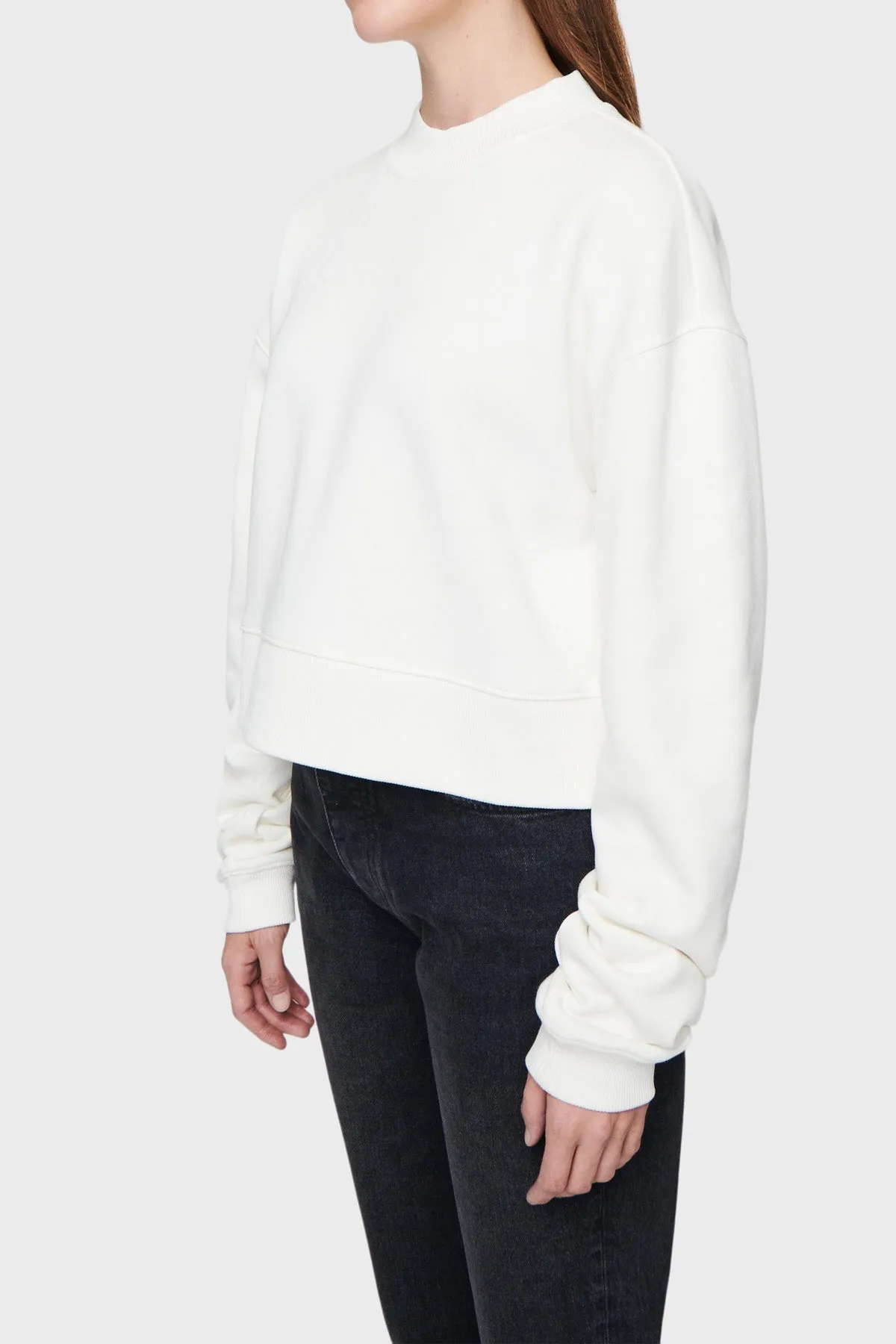 DSTLD Women's Mock Neck in Off White