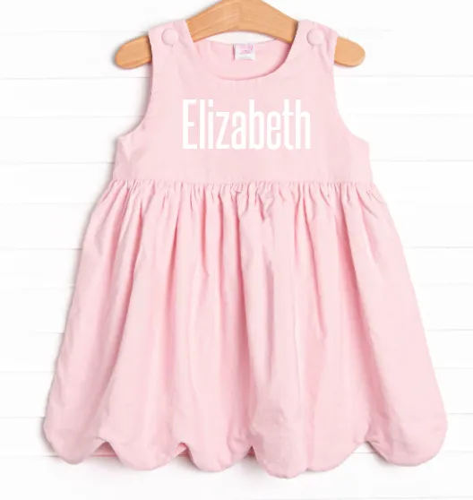 Elizabeth Dress, Pink Corduroy