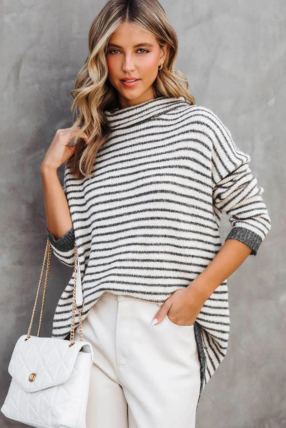 Emmy Striped Oversized Sweater | S-2XL | PRE ORDER