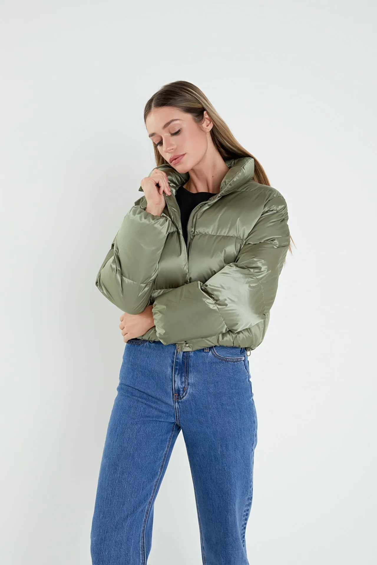 English Factory - Puffer Cropped Jacket