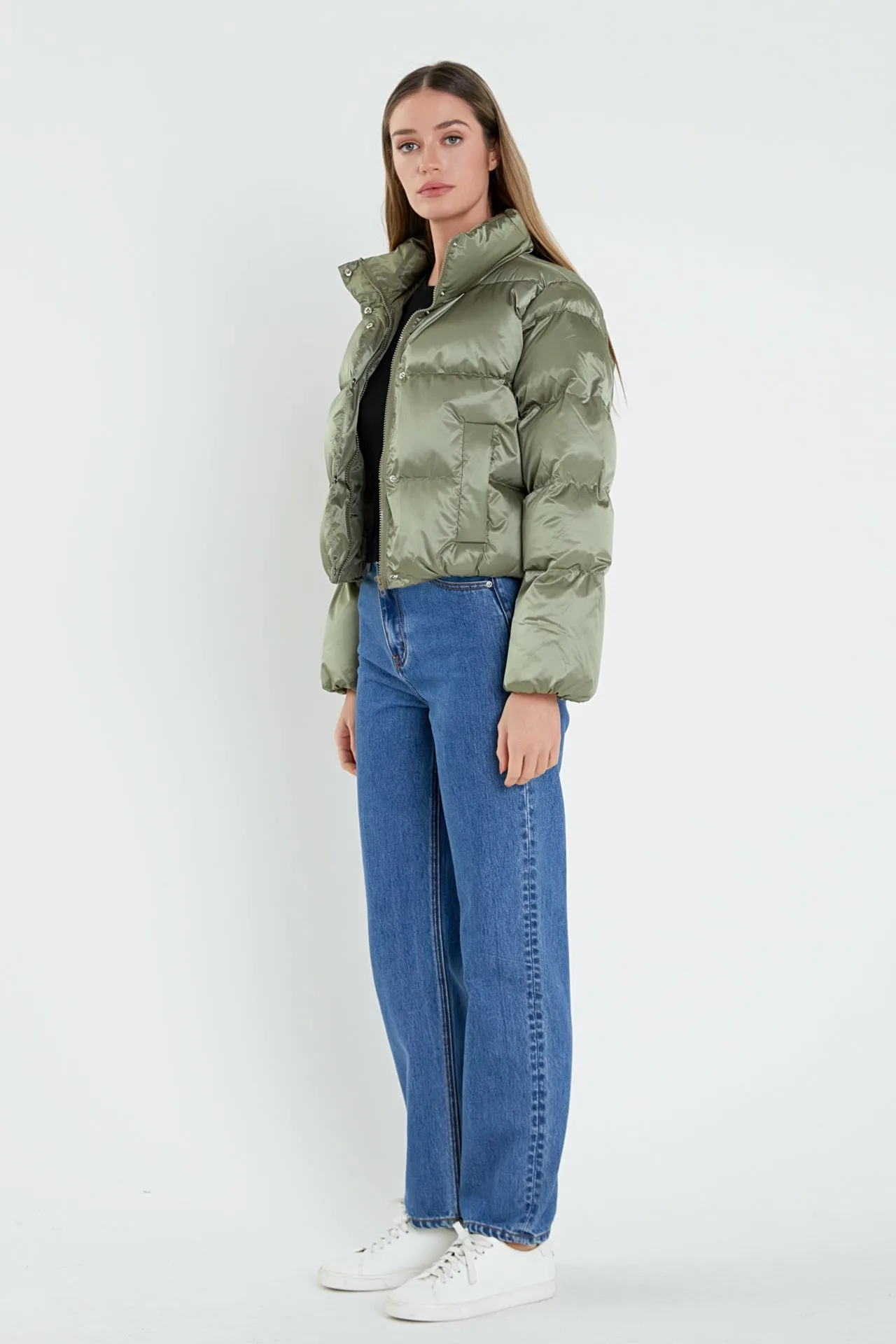 English Factory - Puffer Cropped Jacket