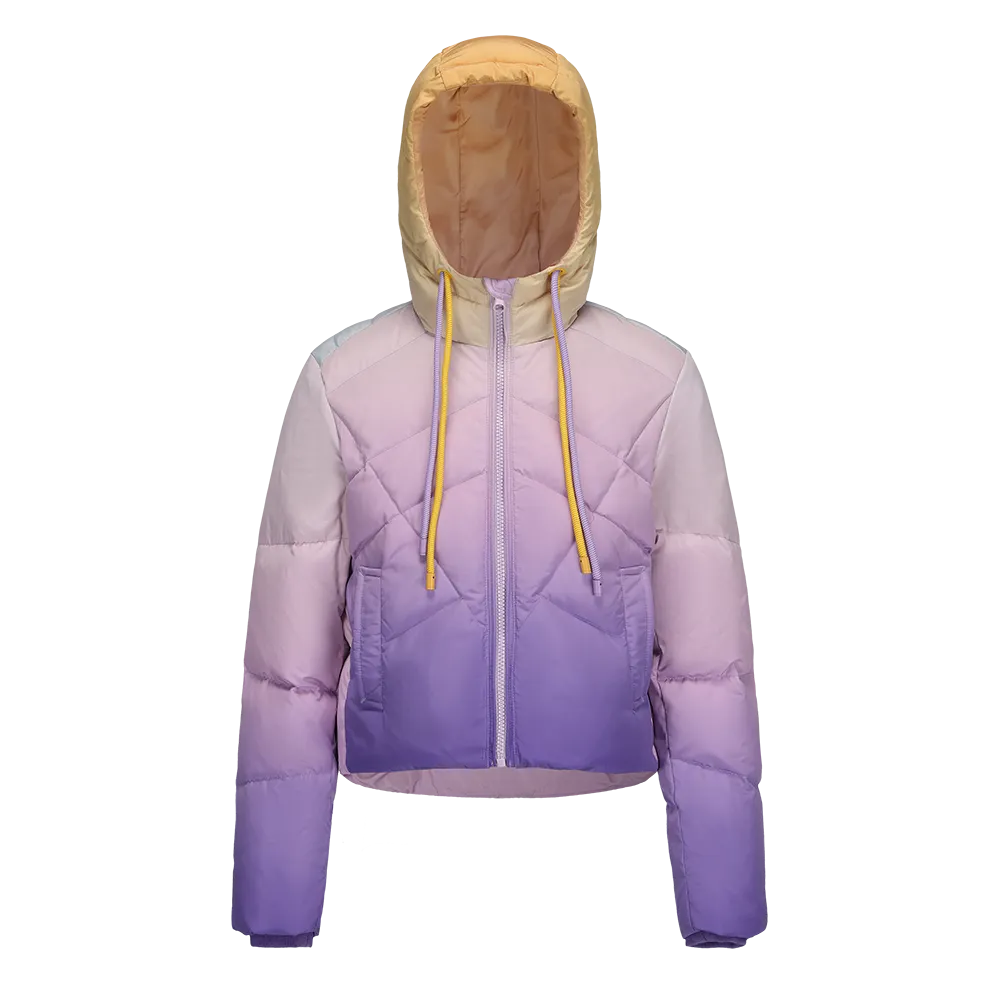 Girl's Gradient Colors Down Jacket