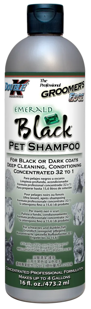 Groomer's Edge Emerald Black Shampoo - 16oz