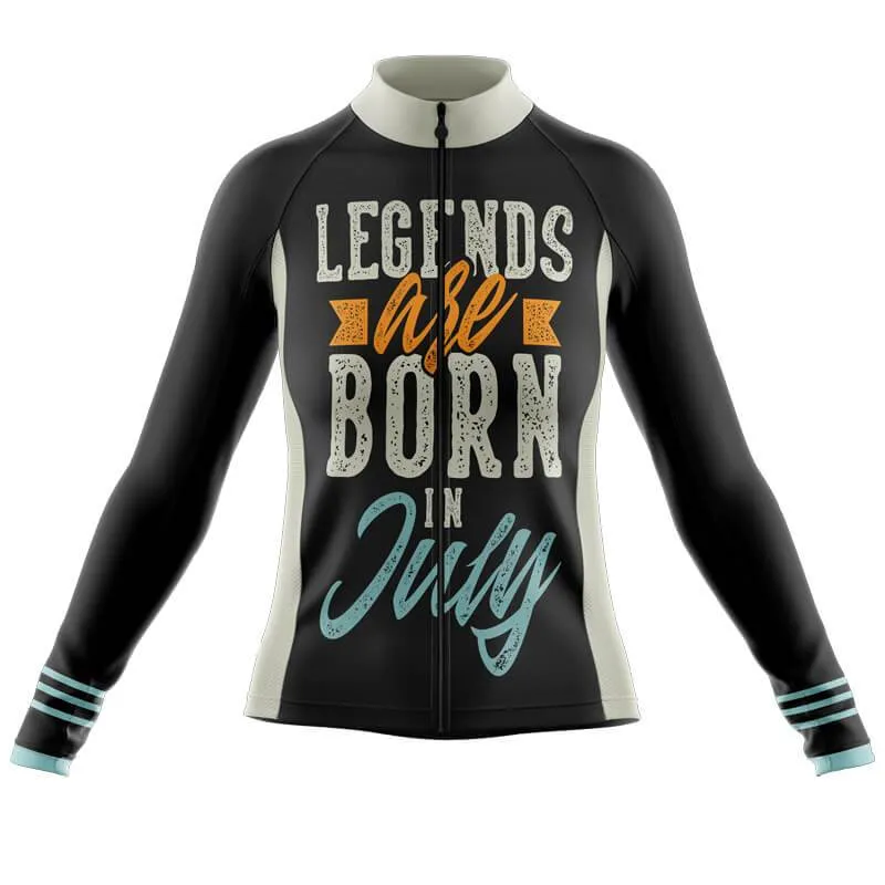 Legends are Born in July Thermal Club Jersey (Black)