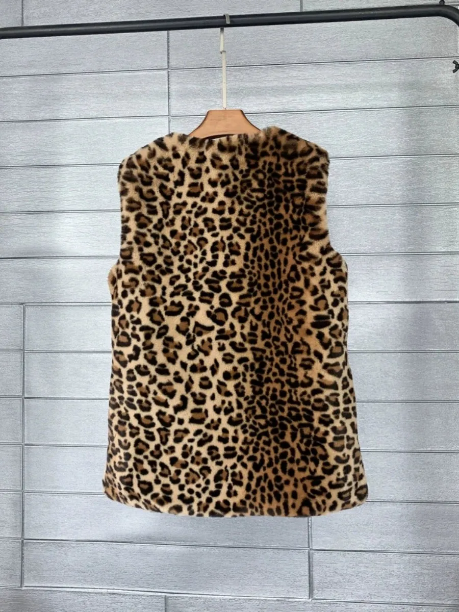 Leopard Fur Vest