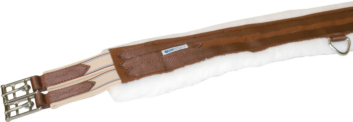 Lettia CoolMax Fleece Lined Girth, Brown