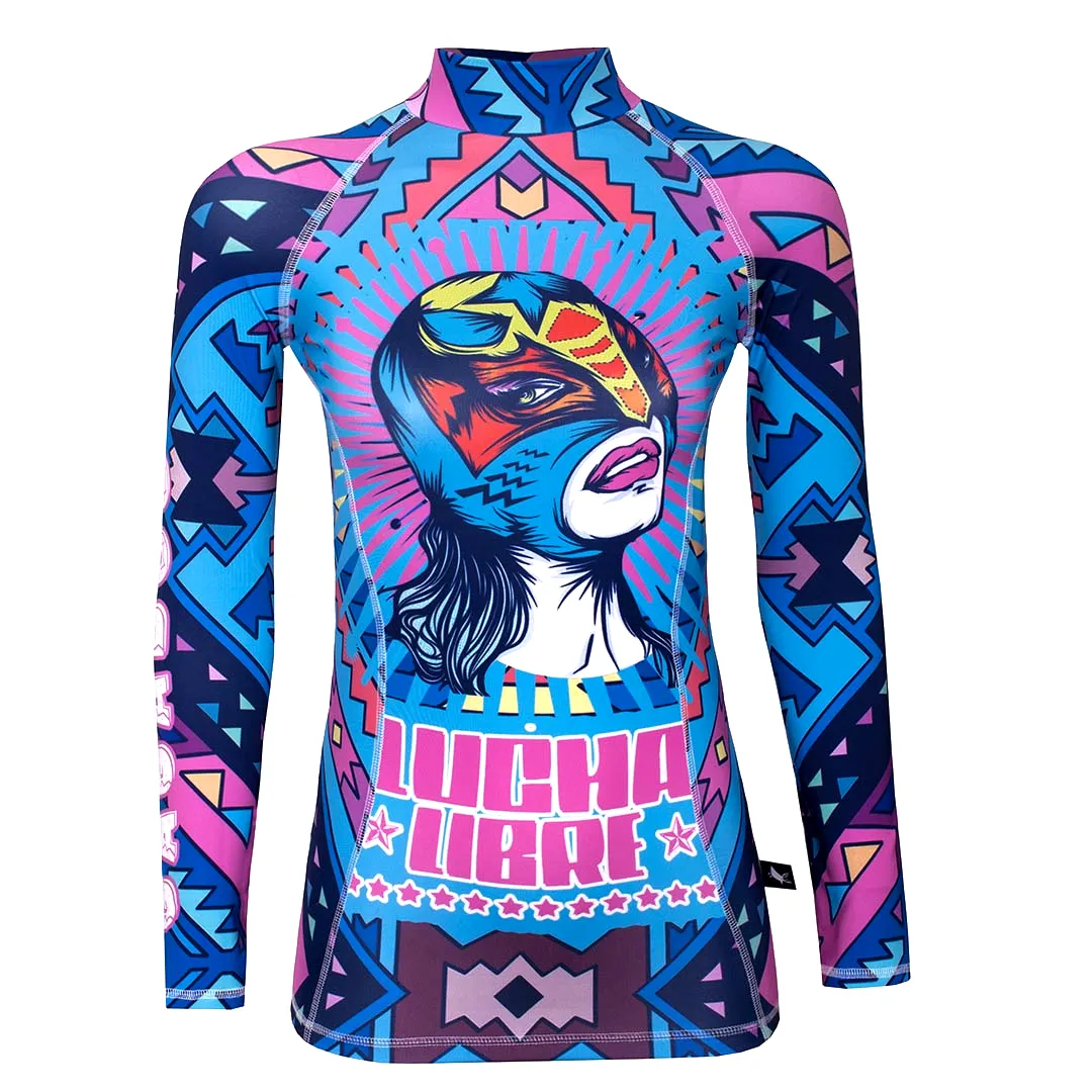 Lucha Libre - women's thermal snowboard top base layer