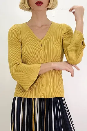 M1033 SWEATER (YELLOW, GRN)