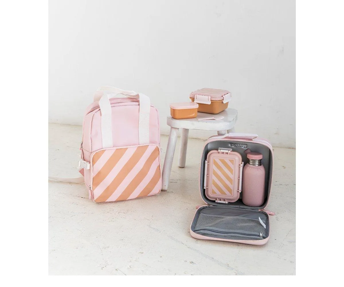 Monnëka Thermal Lunch Bag | Stripes Pink