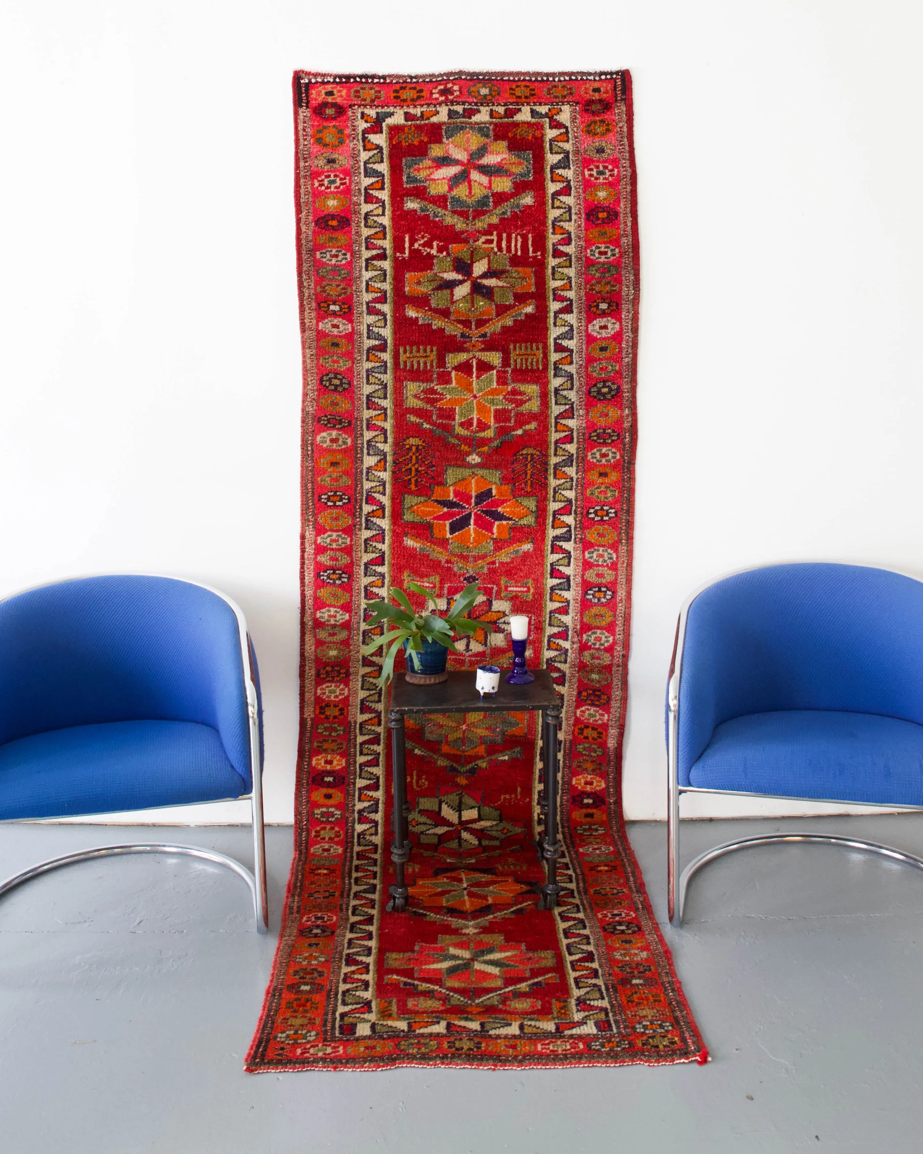 Old Kurdish Herki Runner Rug