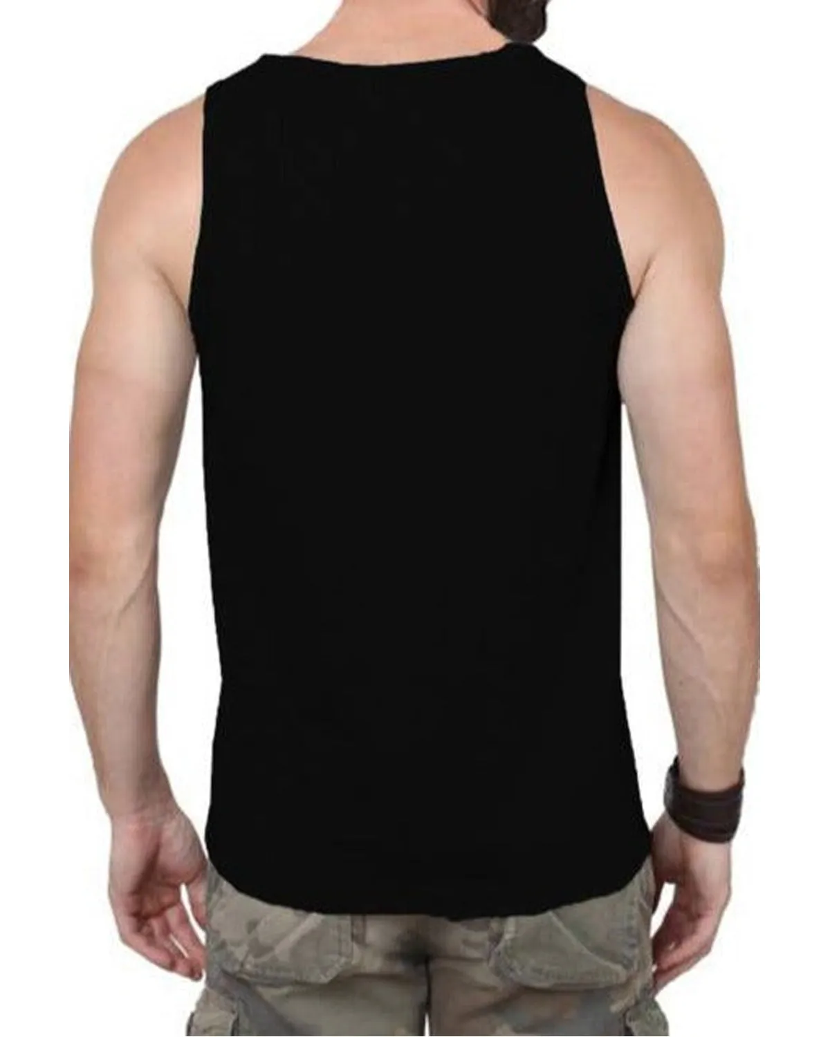 (Pack of 2) Men Printed Vest / Black