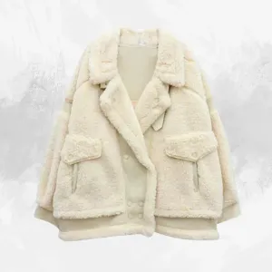 Plush Fur Women's All-Match Outerwear