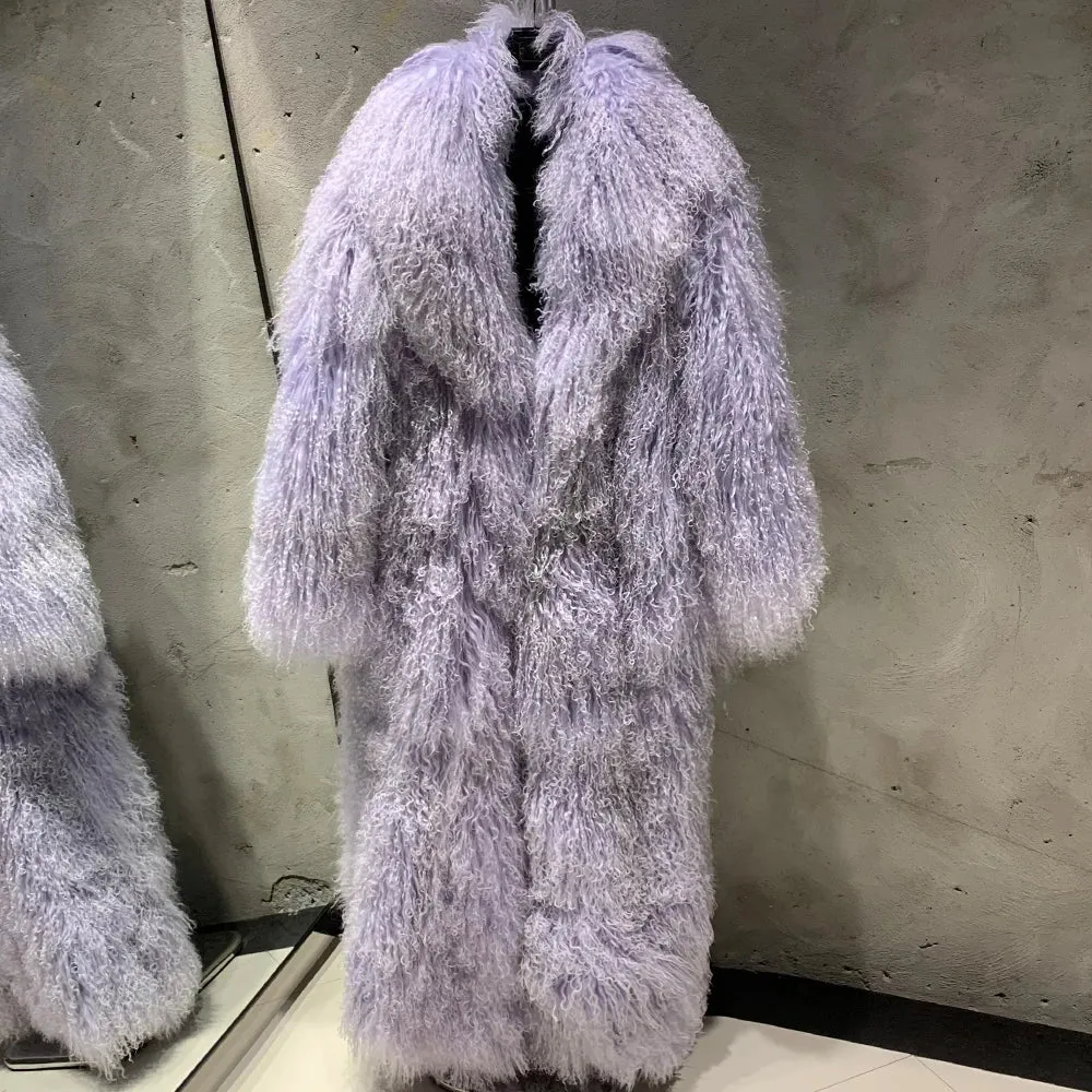 Premium Real Mongolian Fur Coat