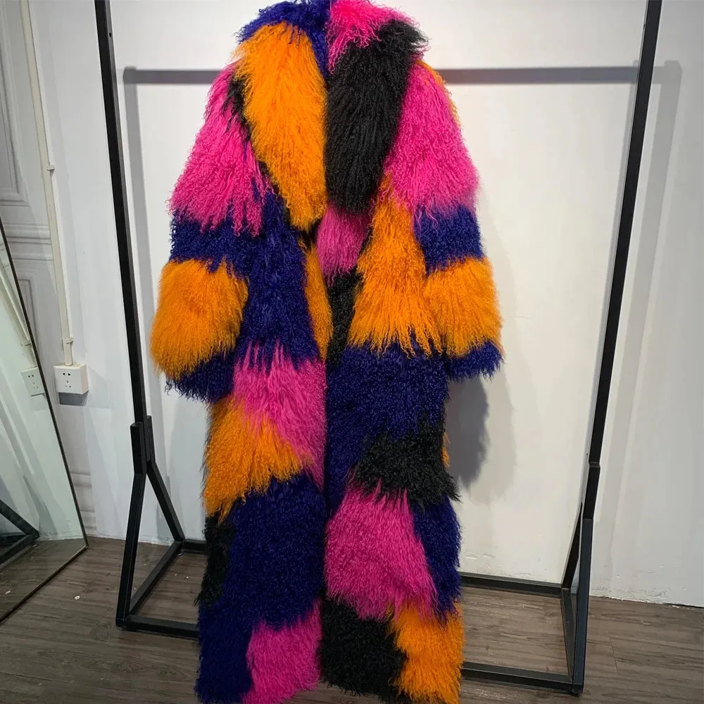 Premium Real Mongolian Fur Coat