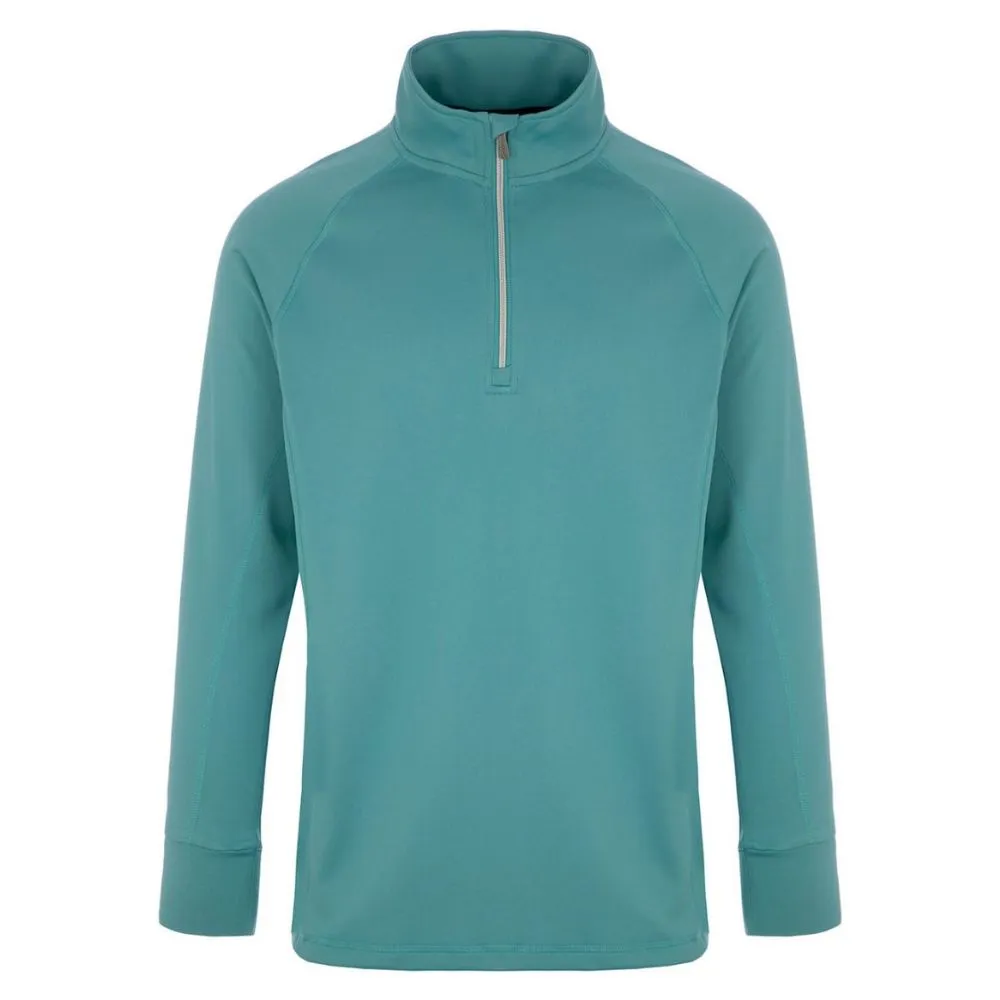 ProQuip Pro-Tech Comfort Stretch 1/4 Zip Midlayer Pullover Top - Porcelain Green