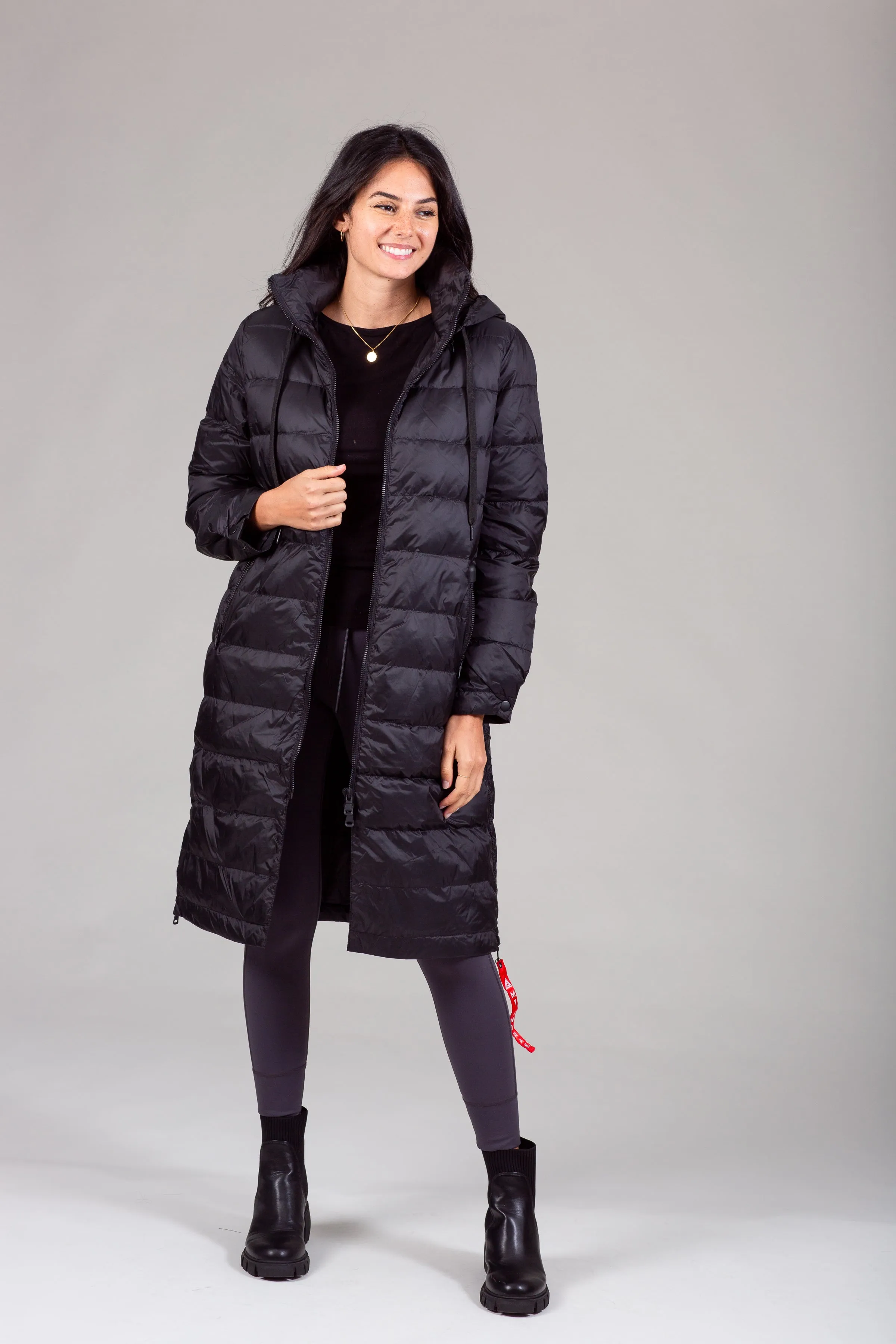 Quilted Hooded Coat