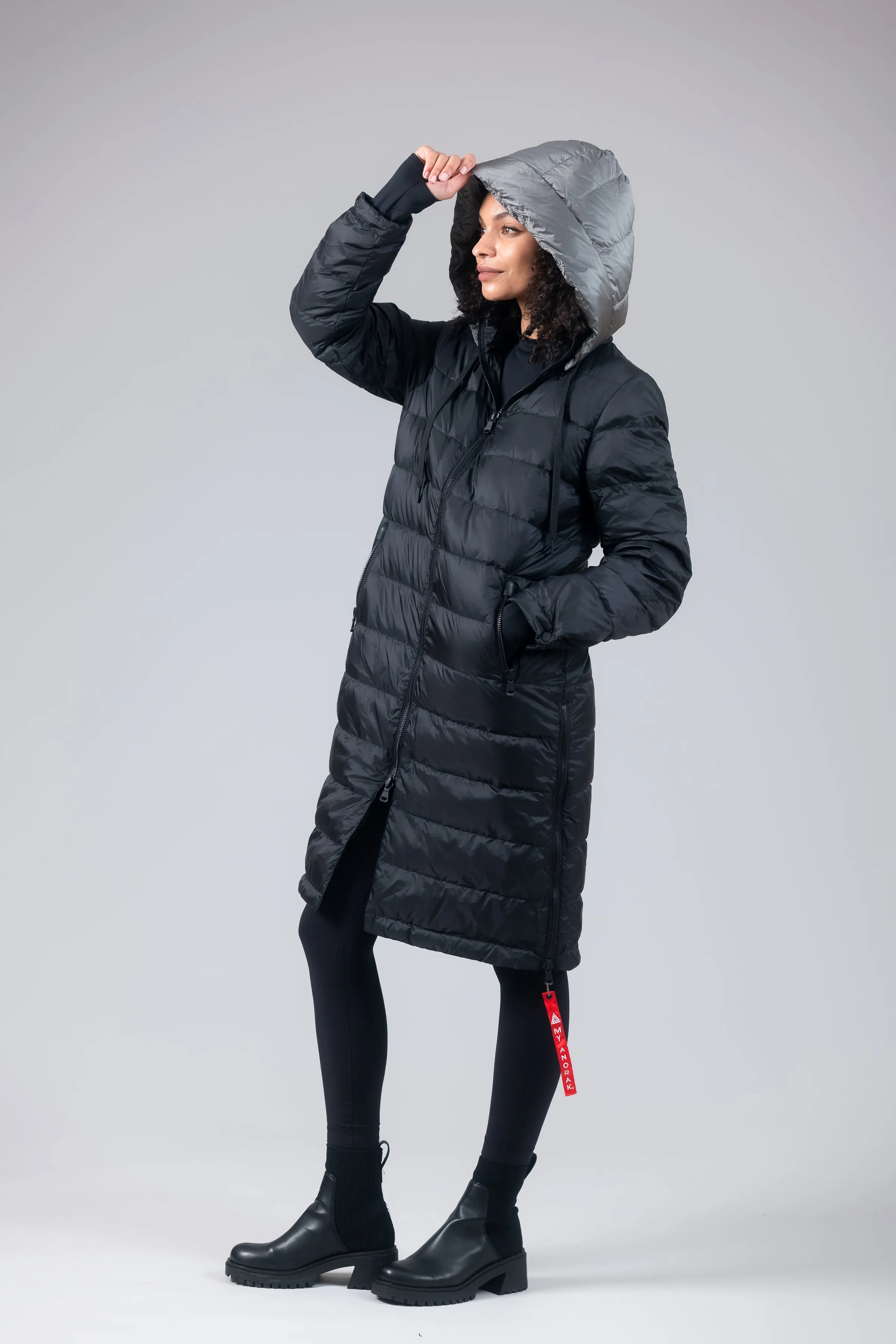 Quilted Hooded Coat