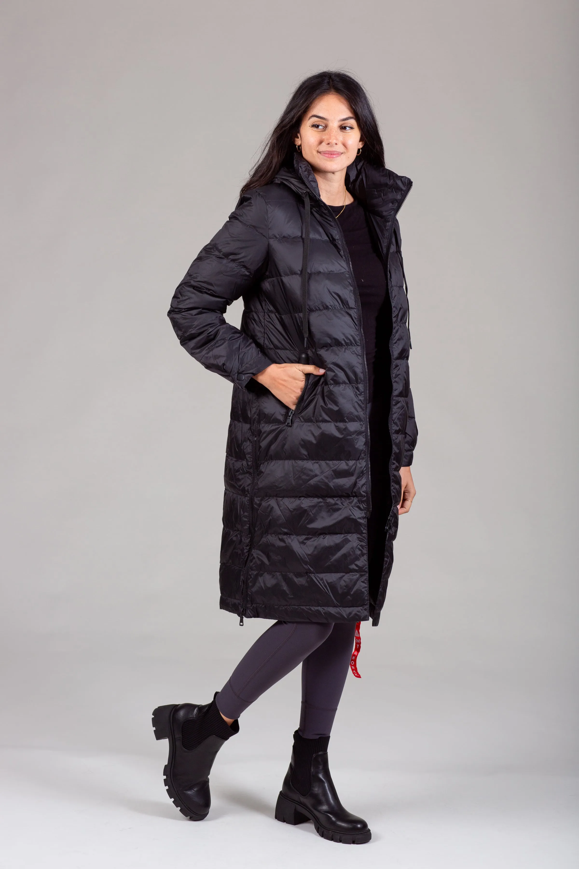 Quilted Hooded Coat