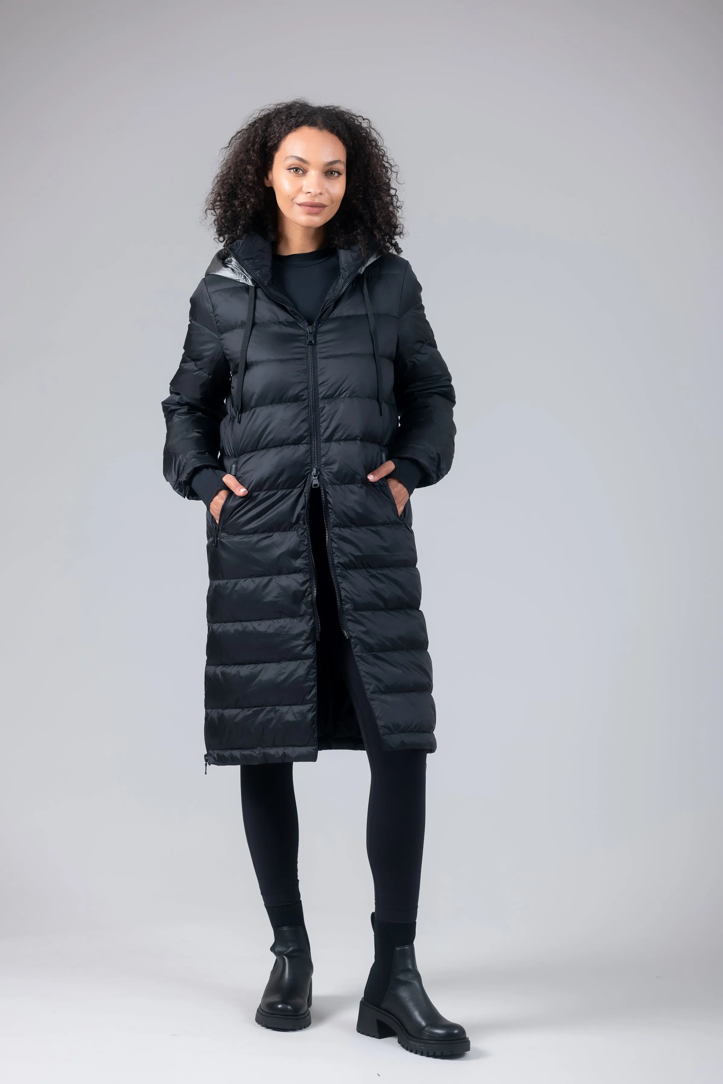 Quilted Hooded Coat