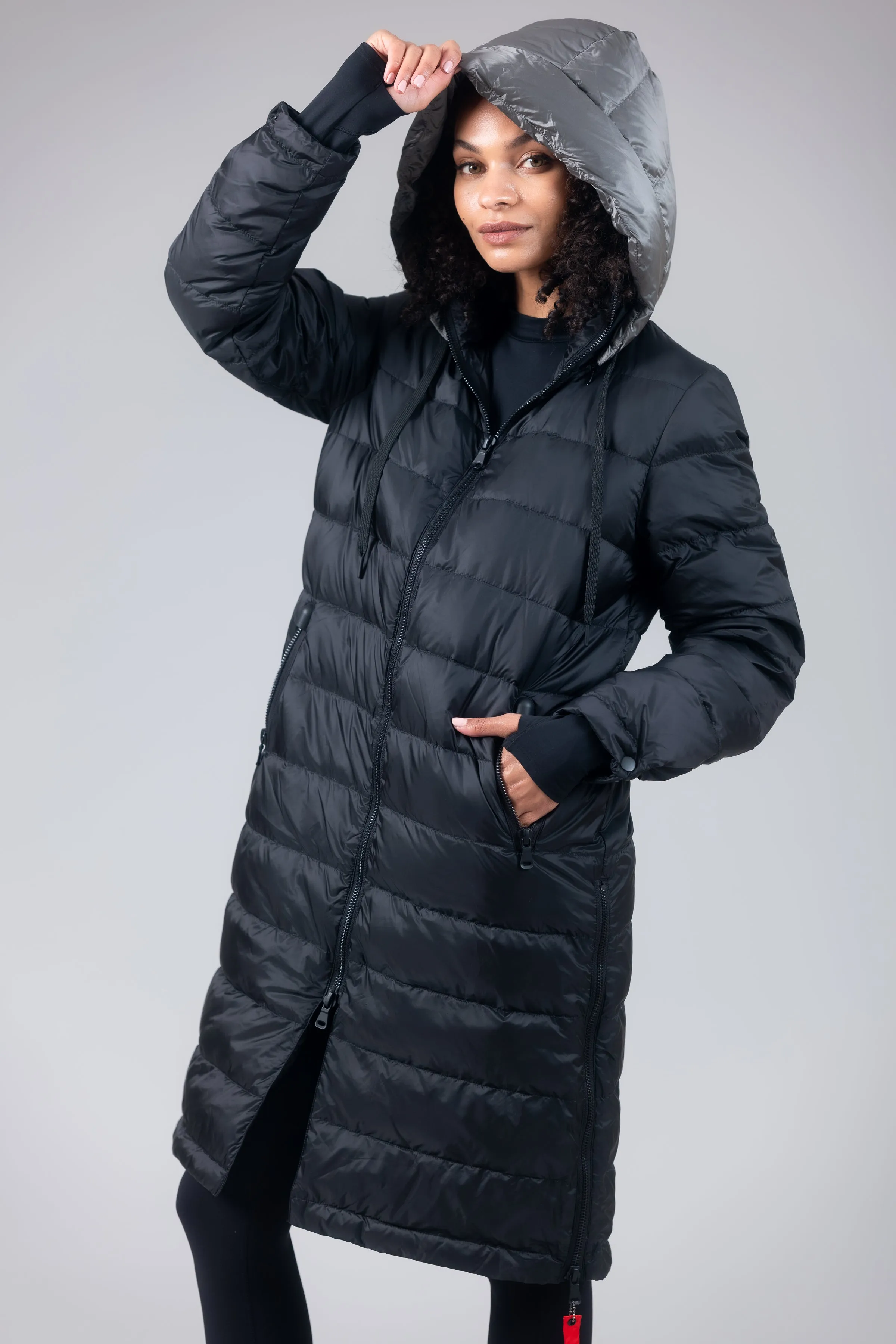 Quilted Hooded Coat