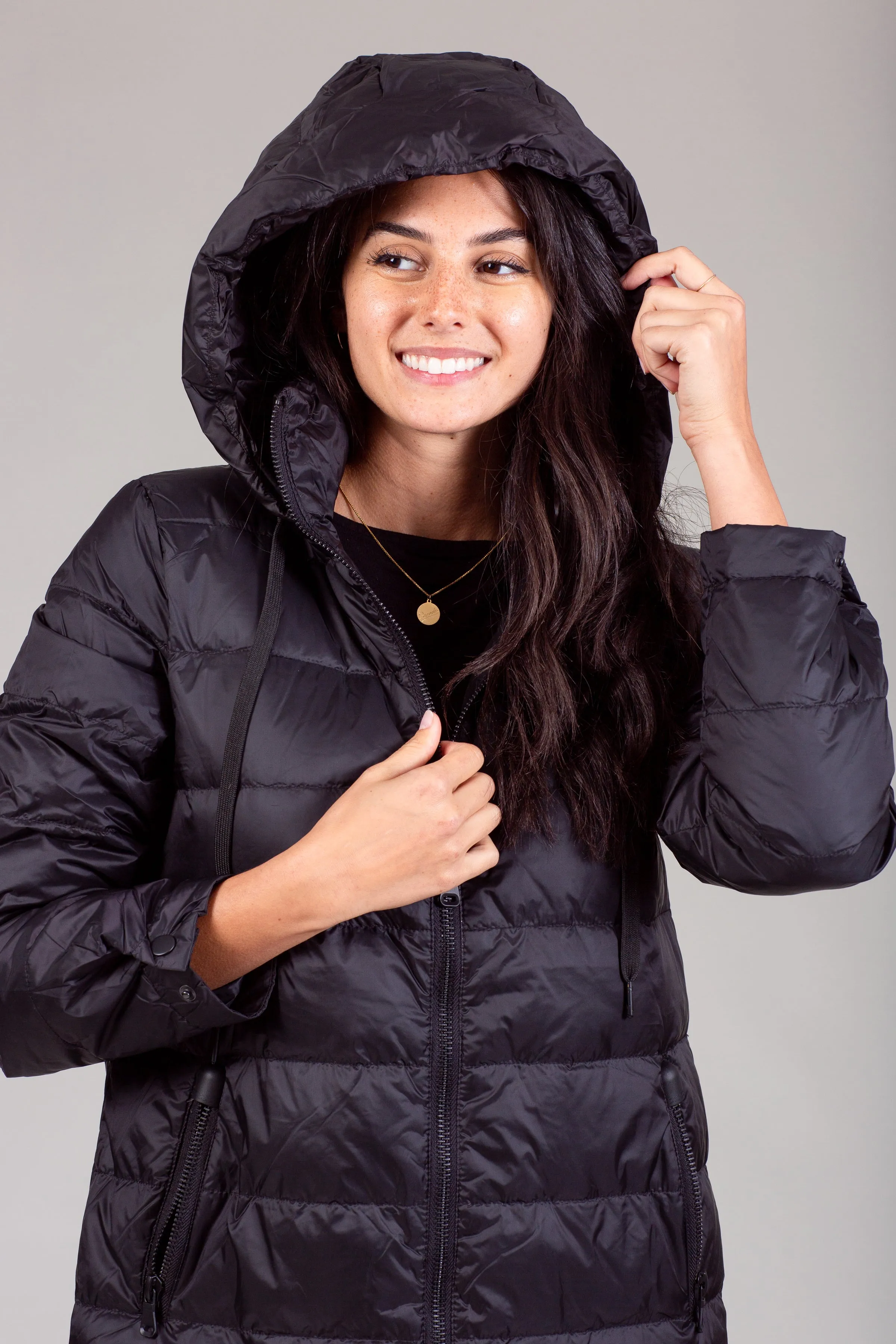 Quilted Hooded Coat