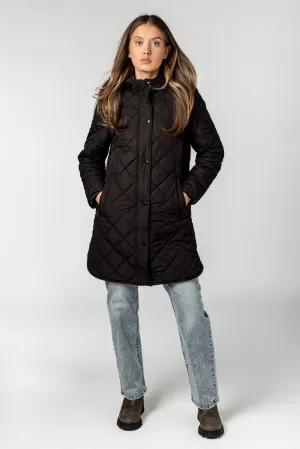 Quilted Puffer Jacket with Hood