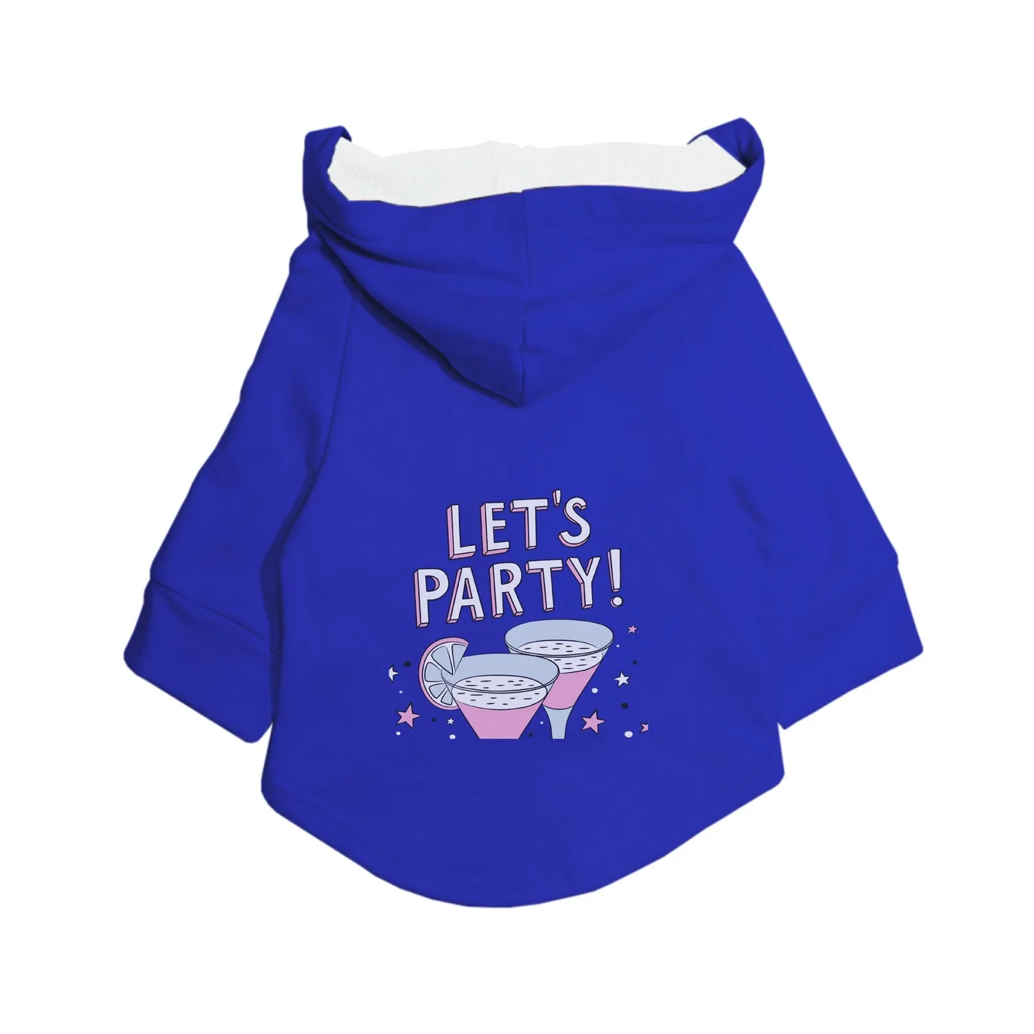 "Let's Party" Printed Dog Hoodie Jacket