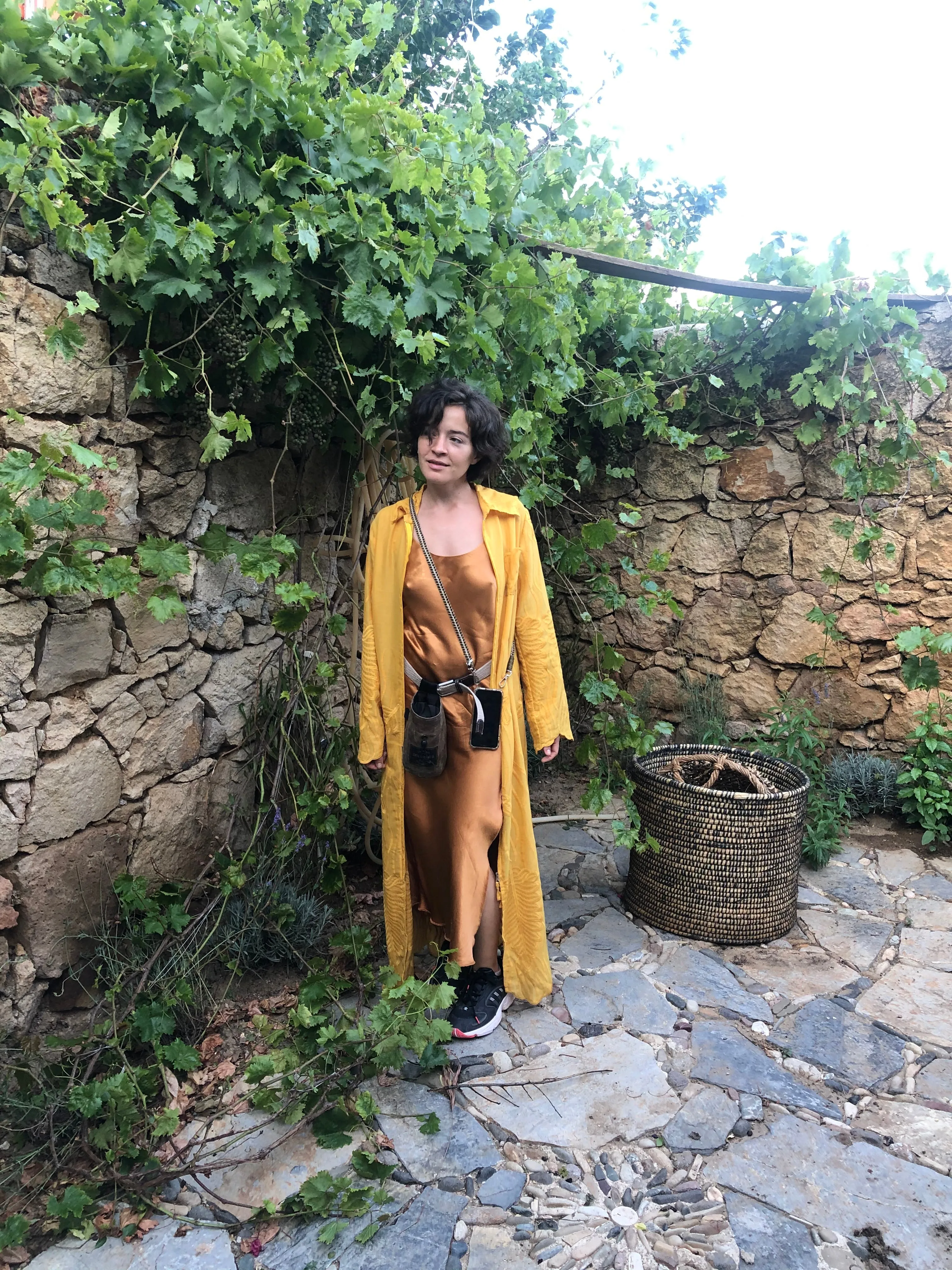 Recycled Alanis Kaftan - Mustard