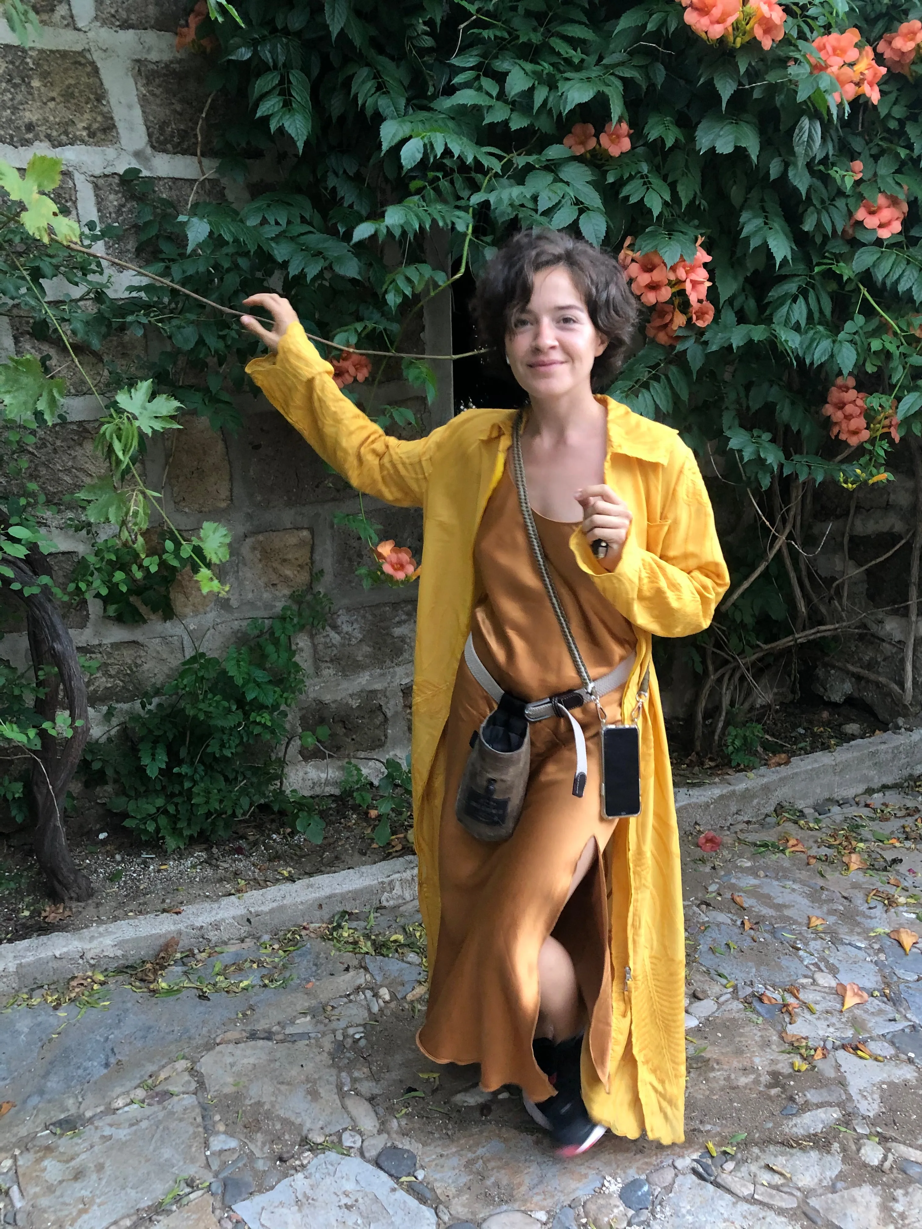 Recycled Alanis Kaftan - Mustard